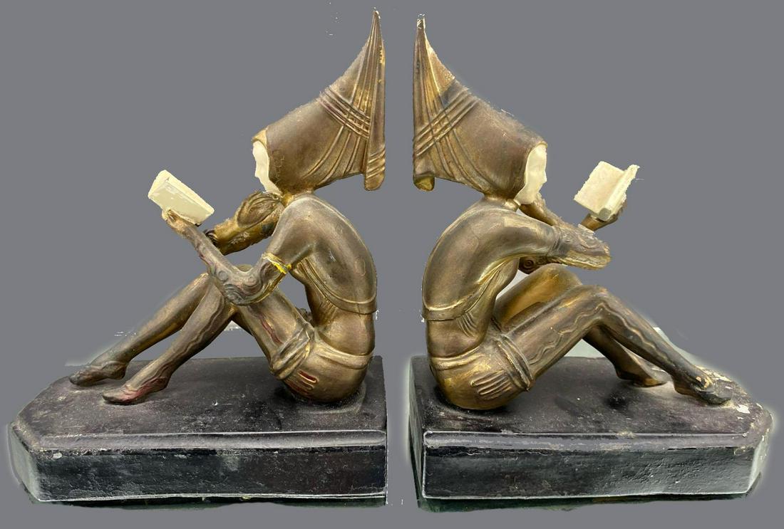 Pair of Art Deco Pixie Bookends (1 of 15)