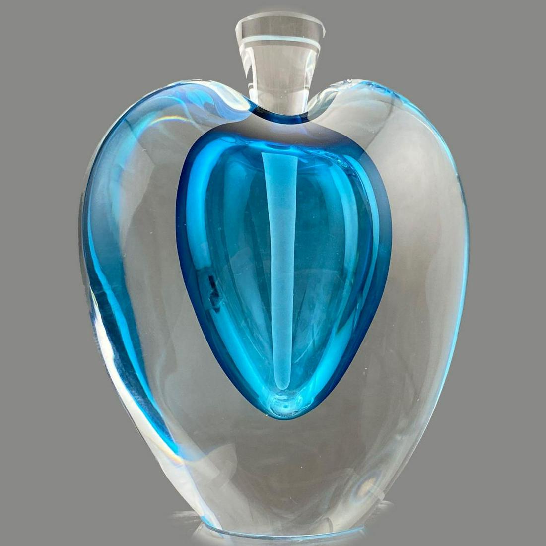 Zellique Studio Heart Shaped Art Glass Perfume Bottle, (1 of 12)