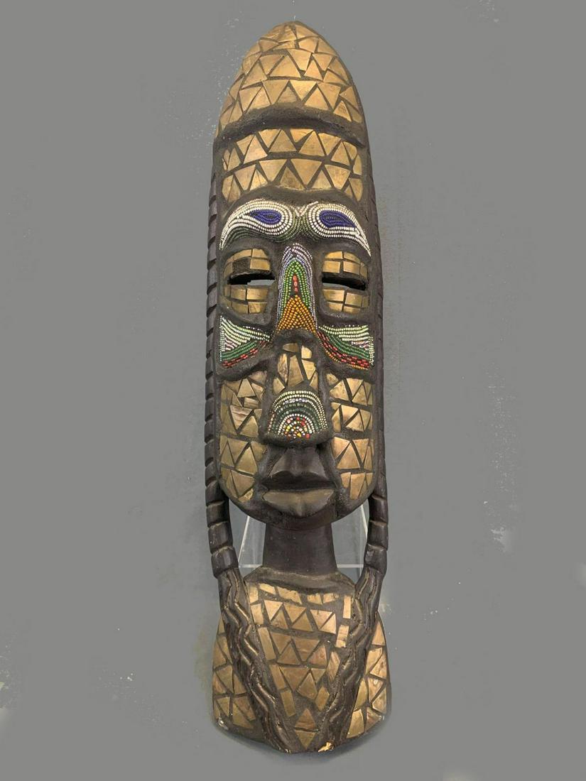 20th Century African Congo Mask Wall Hanging- (1 of 10)