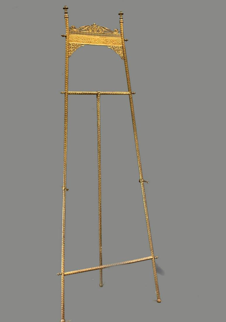 Early 1900's Ornate Brass Easel (1 of 8)