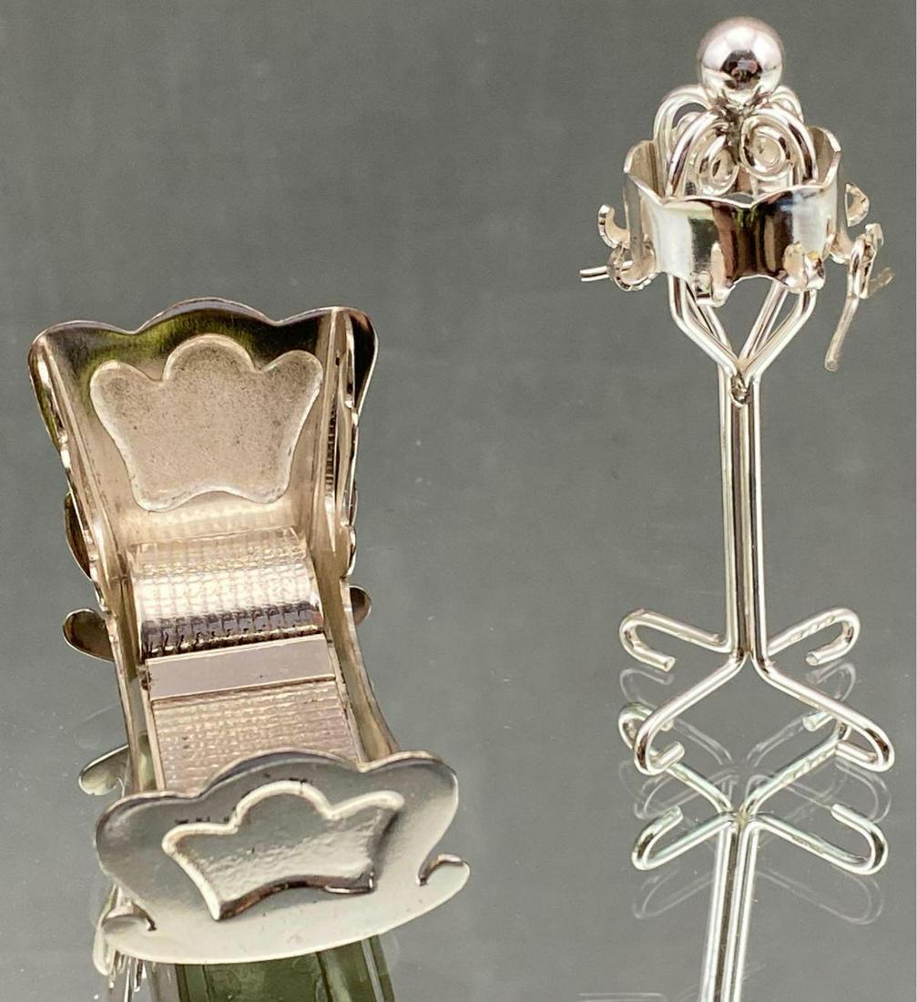Hooijkaas Holland Miniatures .835 Silver Coat Stand And (1 of 5)