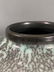 Mid Century Modern Glazed Blue And Black Ceramic Vase - 12