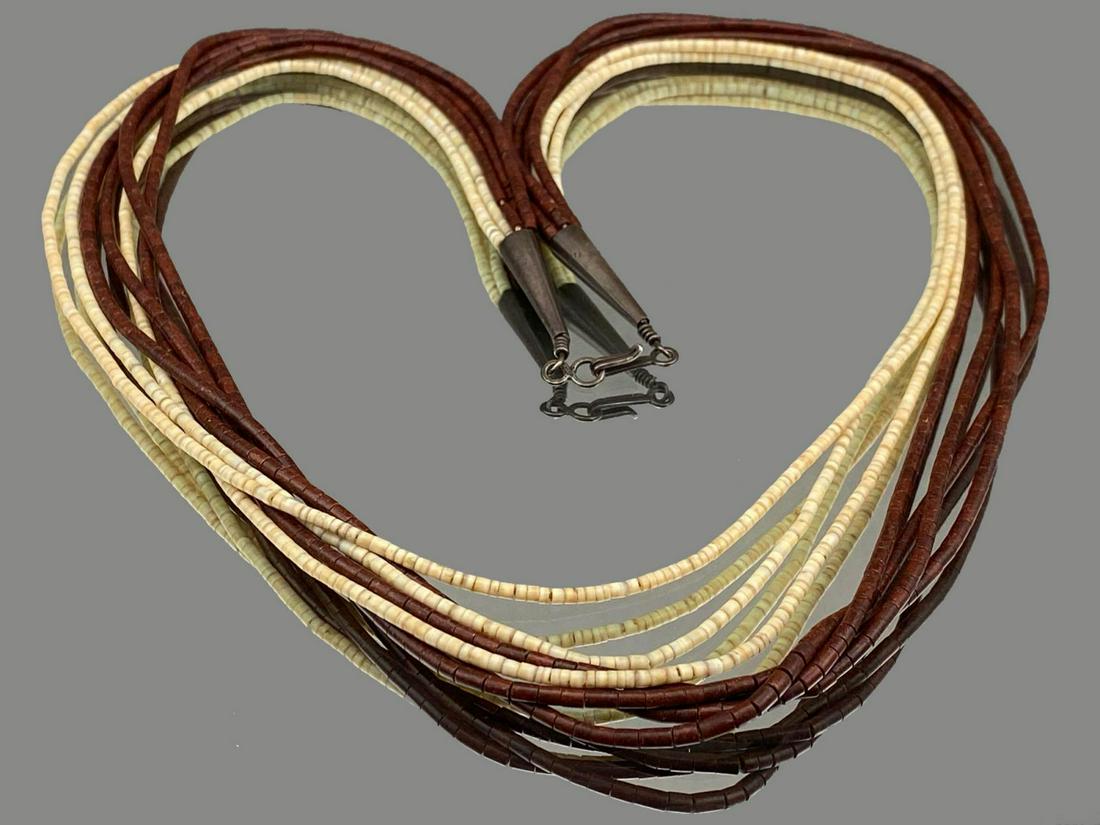 Navajo 7 Strand Heshi Bead Necklace (1 of 5)