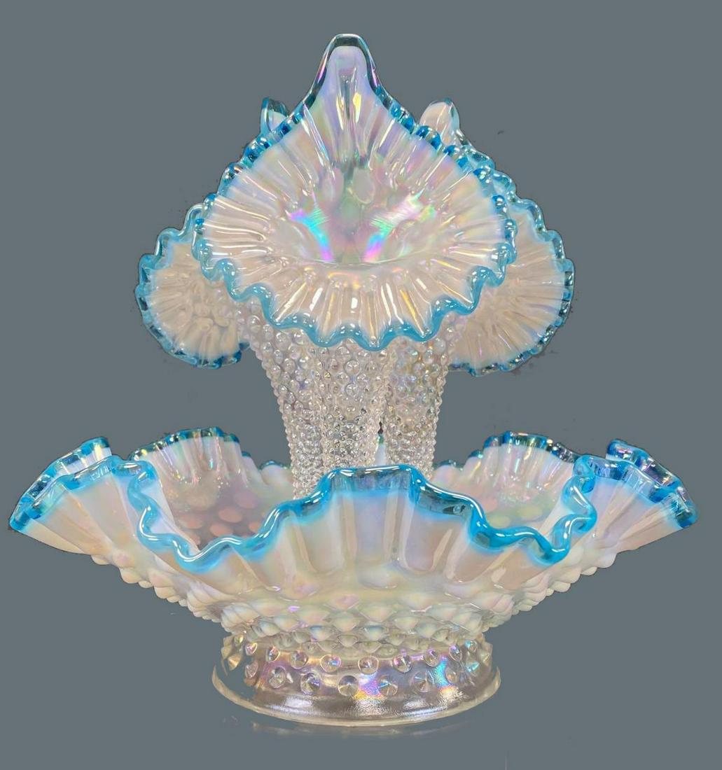 Four Piece Fenton Glass Epergne (1 of 14)