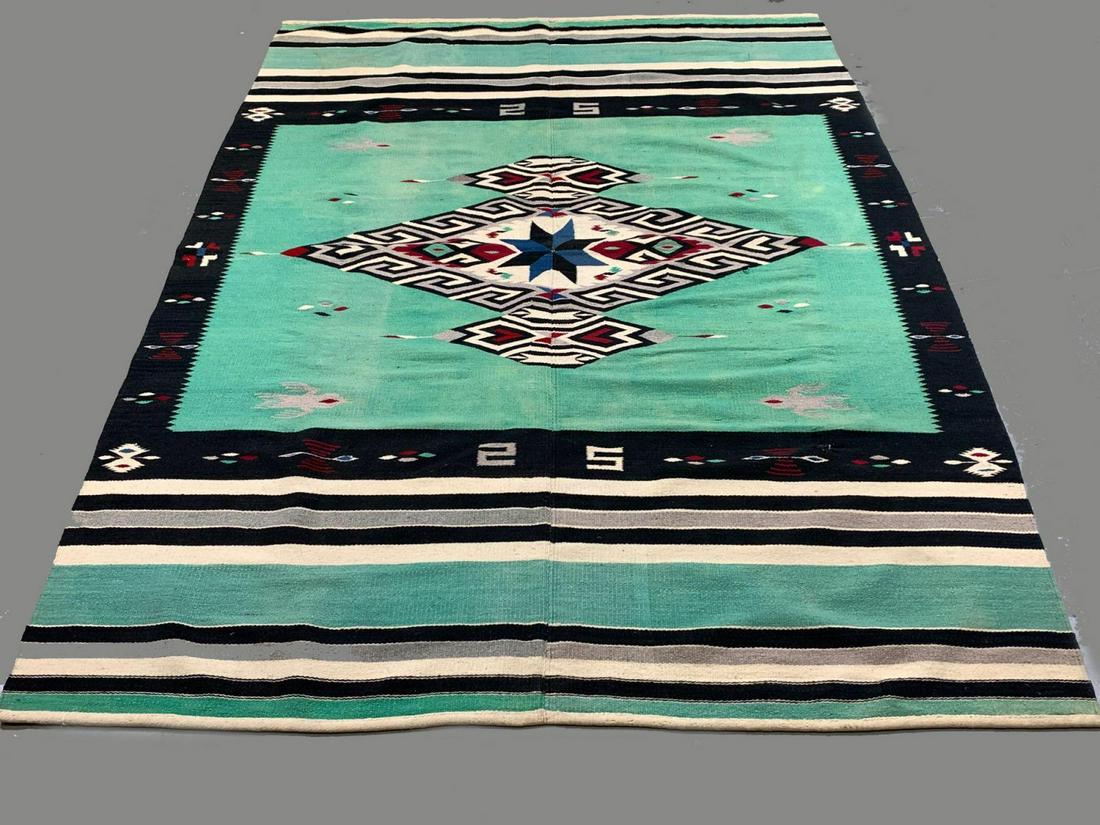 Pre 1935 Texcoco Mexican Textile Blanket / Rug (1 of 20)