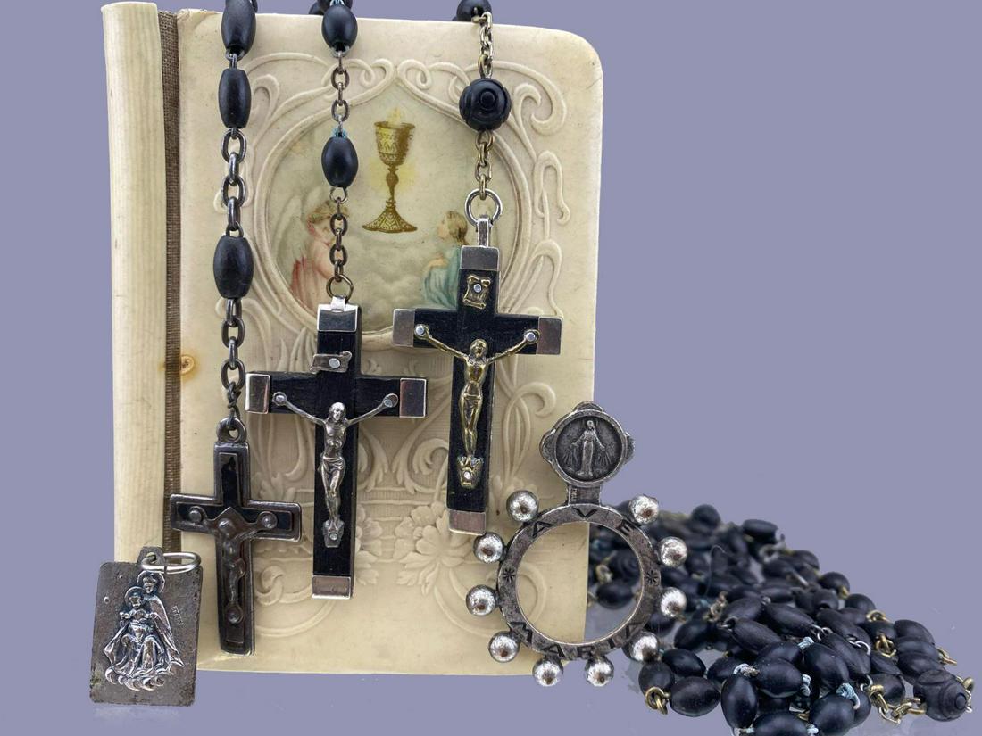 6 Piece Lot of 1040's Rosaries and Other Religious (1 of 14)