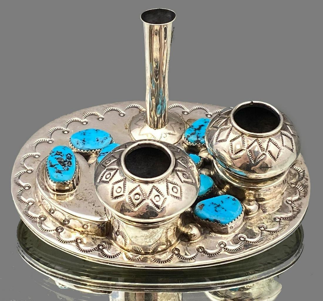 Tommy Moore, Navajo, Sterling and Kingman Turquoise (1 of 12)
