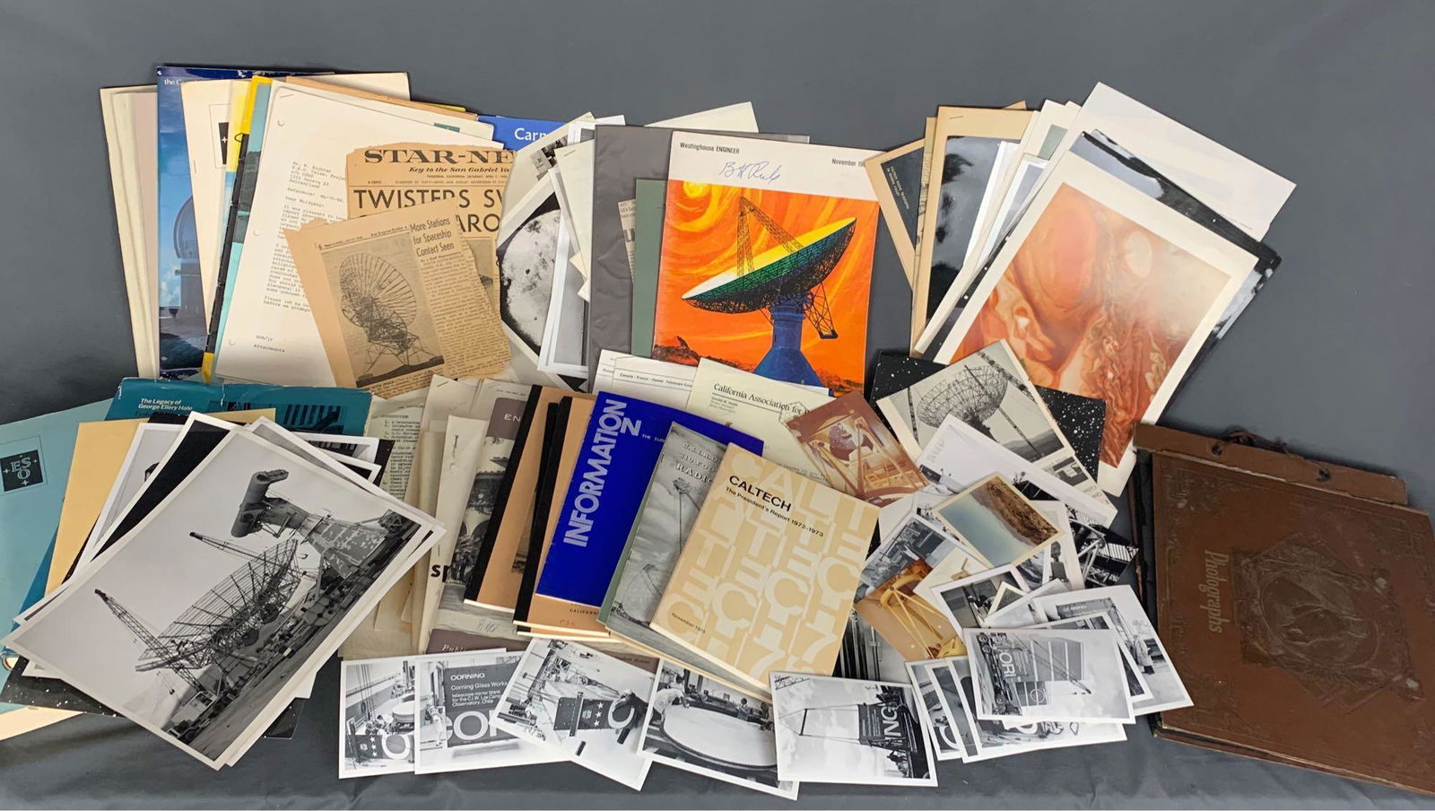 Large Grouping of Radio Telescope Ephemera Consisting (1 of 15)