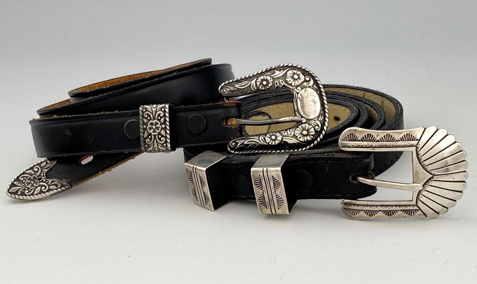 Two Vintage Sterling Silver Navajo And Mexican Ranger (1 of 7)
