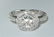 Art Deco Style Platinum Diamond Engagement Ring. 1.30ct