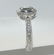 Art Deco Style Platinum Diamond Engagement Ring. 1.30ct - 8