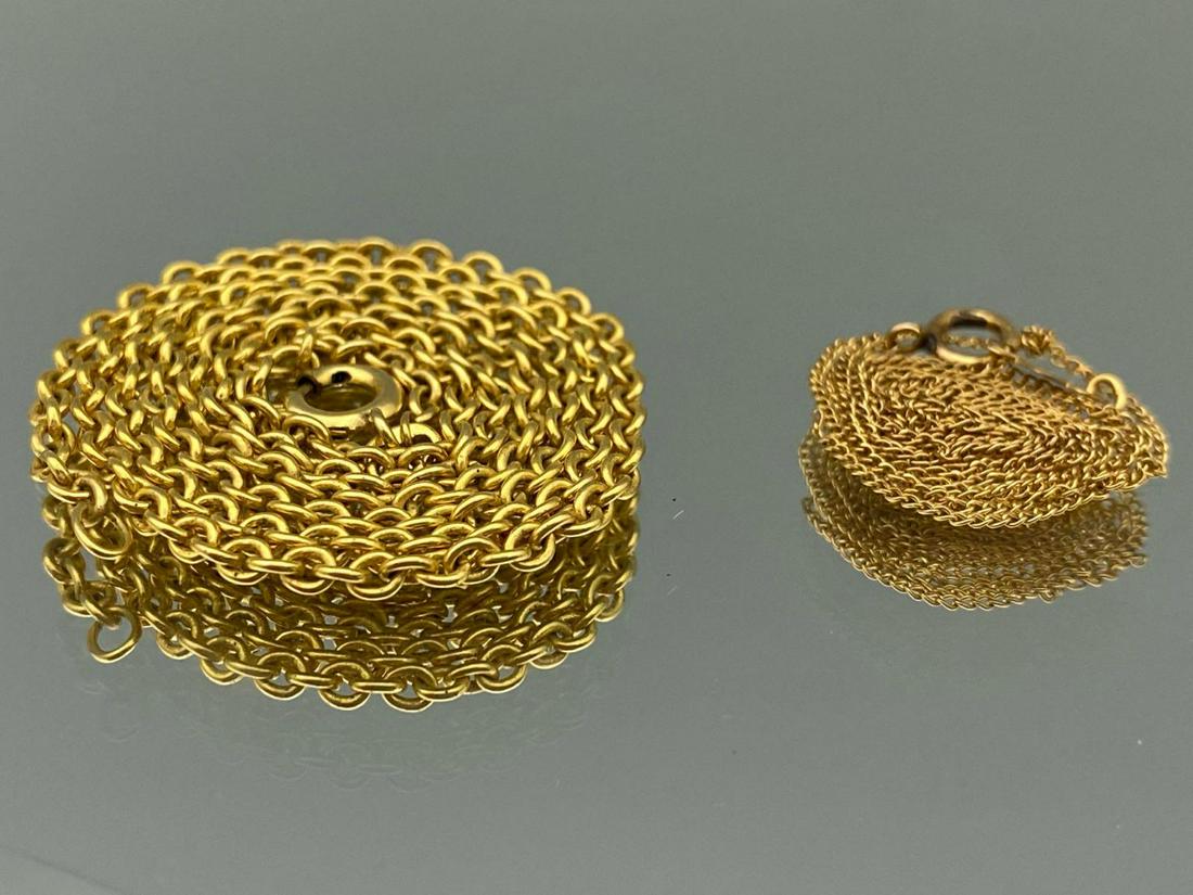 Two 14k Gold Chains, 5.3g (1 of 9)