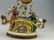 Antique French Mantle Clock with Porcelain Figures, - 6