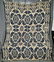 Antique Indigo Blue and Beige Coverlet