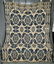Antique Indigo Blue and Beige Coverlet - 6