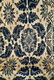 Antique Indigo Blue and Beige Coverlet - 7
