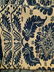 Antique Indigo Blue and Beige Coverlet - 9