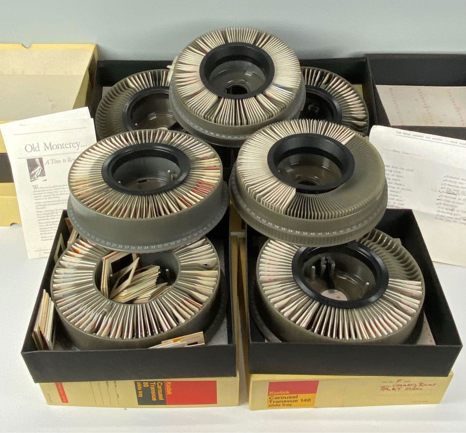 Large Collection of Tom Weber Slides: Large Collection of Tom Weber Slides. Slides feature flowers, ocean scenes, wildlife, people, villages, boats, and more. 7 slide reel boxes with an estimated over 400 slides. What a fun adventure it w