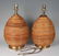 Pair of Modernist Rattan Table Lamps, Manner of - 2