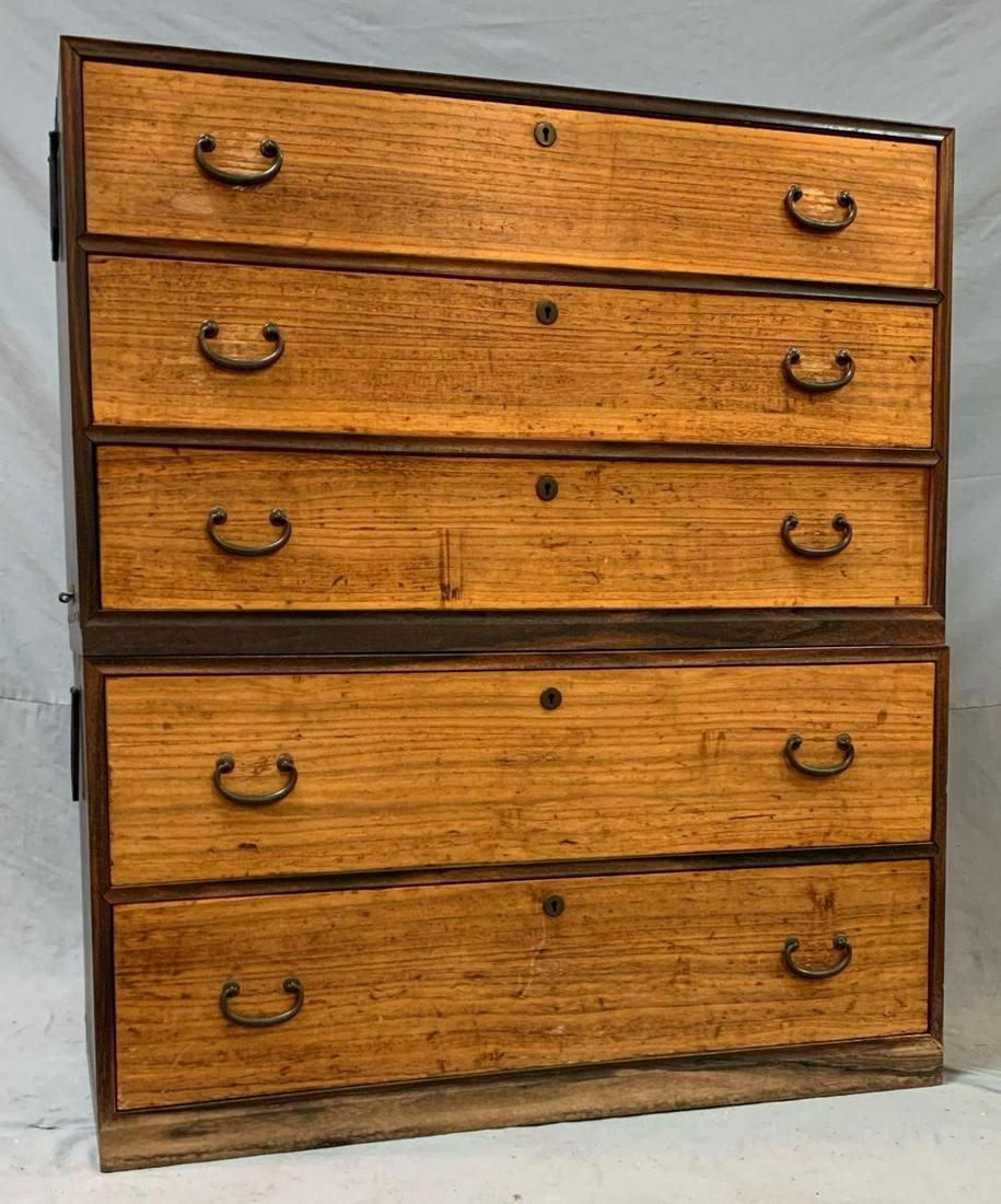 Japanese 2 Tiered Tansu Chest (1 of 20)