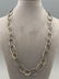 Sterling Silver Hand Hammered Link Necklace