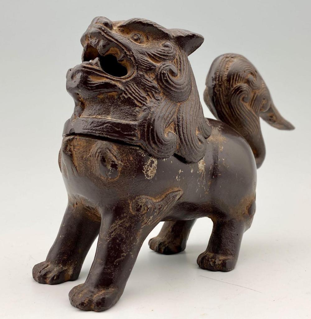 Cast Iron Chinese Foo Dog Censer (1 of 10)
