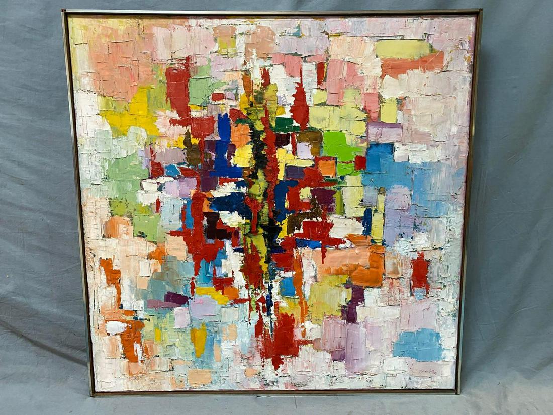 Michael Schreck, Large Abstract on Board, American (1 of 13)