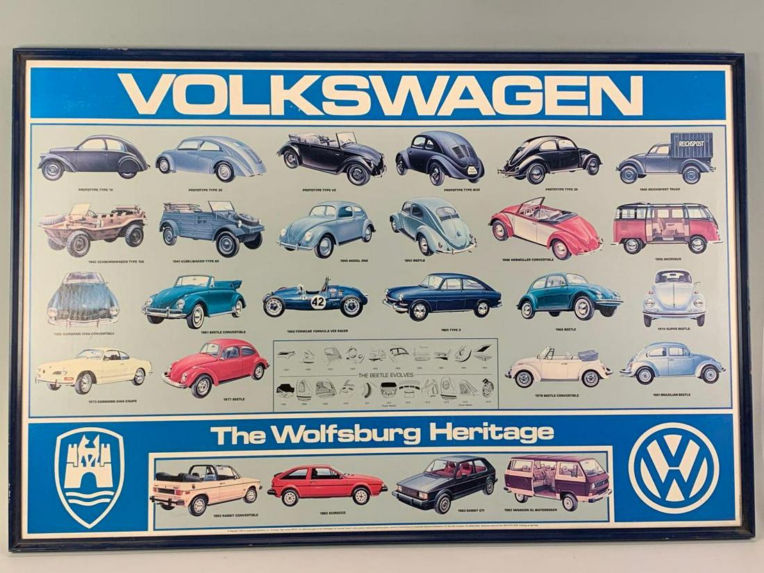 History of Volkswagen Models Framed Poster, Ken Rush (1 of 7)