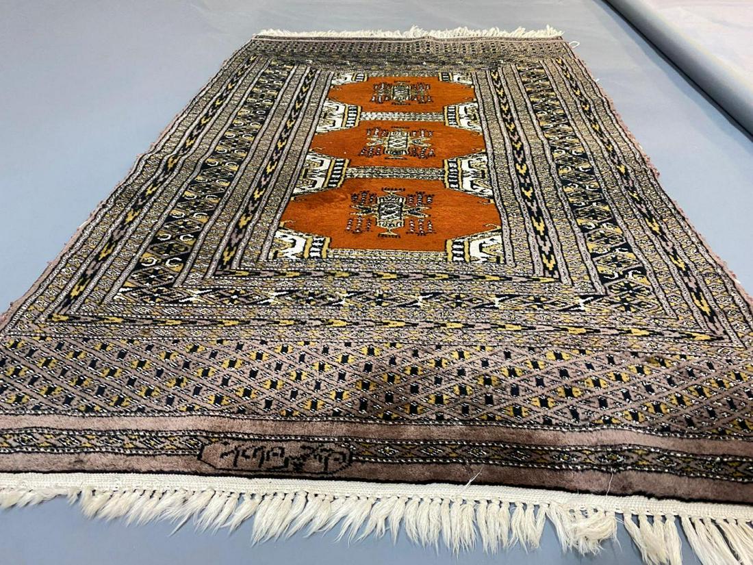 Fine Silk and Wood Tribal Rug (1 of 10)