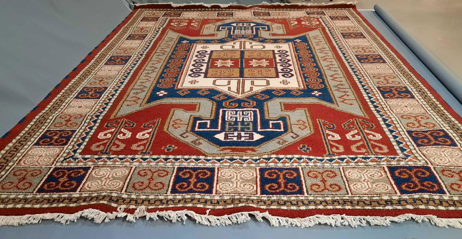 Large Handmade Wool Rug (1 of 8)