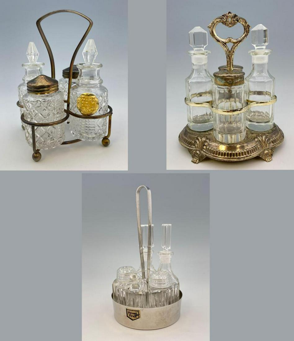 Lot of Three Condiment Sets, 20th Century (1 of 20)
