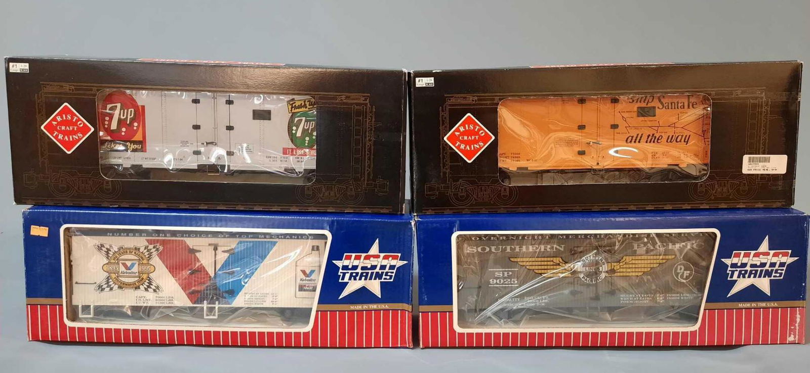 4 Model Train Boxcars. Including 2 1:29 scale (1 of 10)