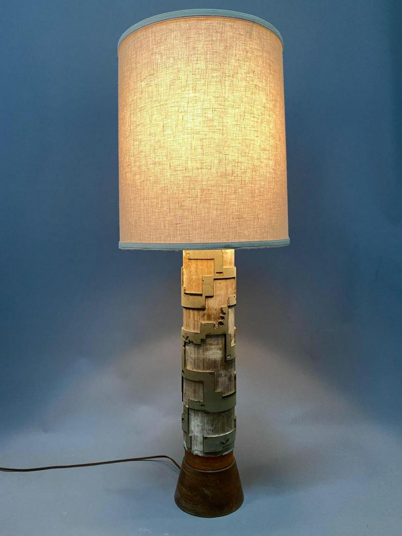 French Wallpaper Roller, Mounted as Table Lamp (1 of 18)
