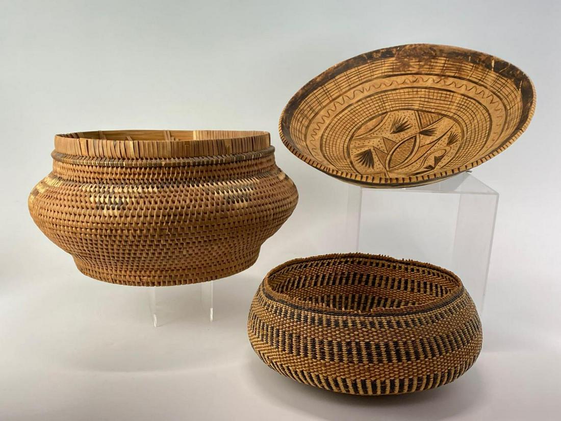 Two Woven Basket, Possibly Native or Central American, (1 of 17)