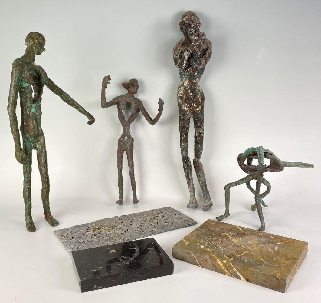 Lot of American Modernist School Abstract Figural (1 of 5)