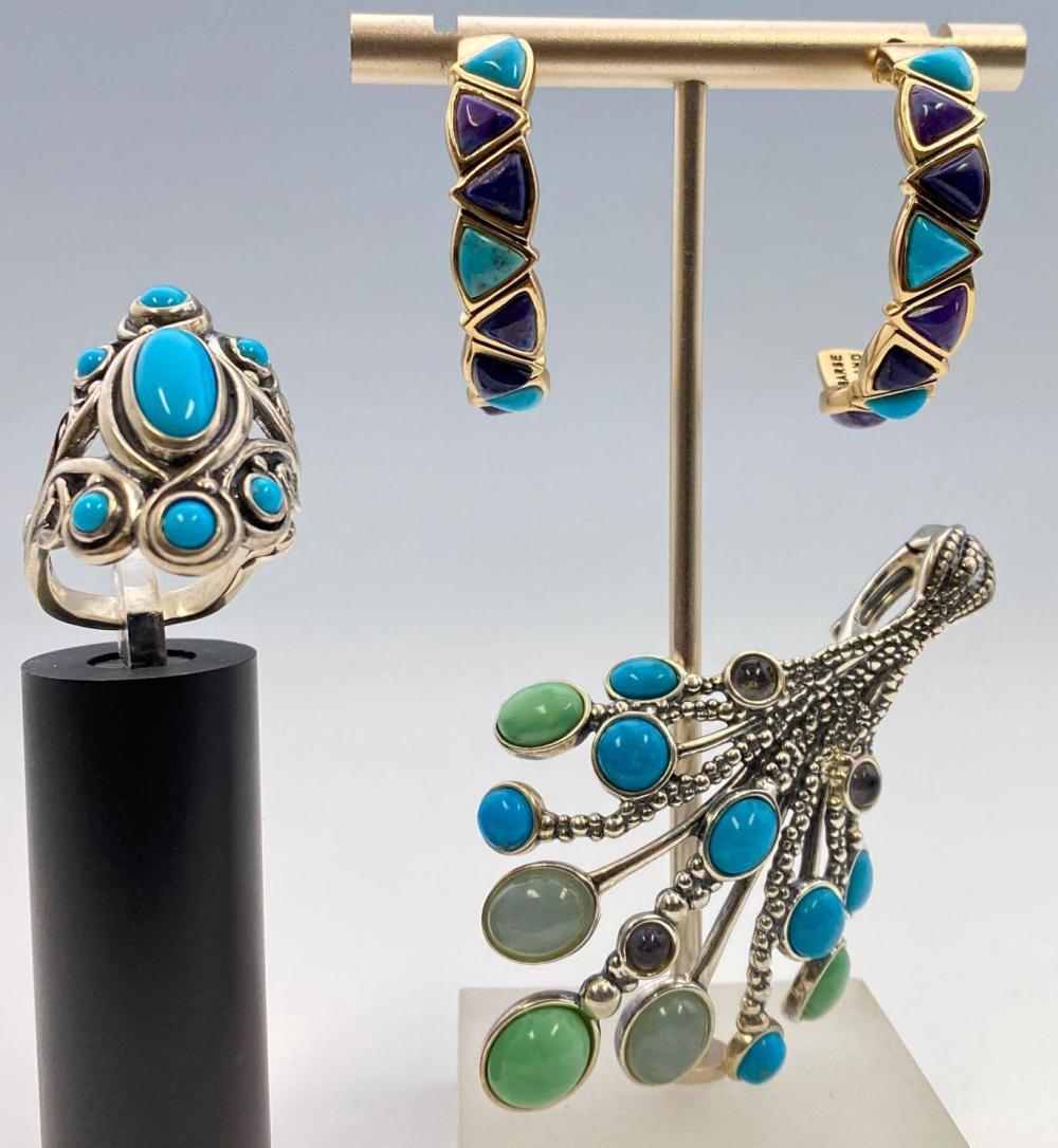 4 Piece Sterling Silver and Semi Precious Stone Jewelry (1 of 16)