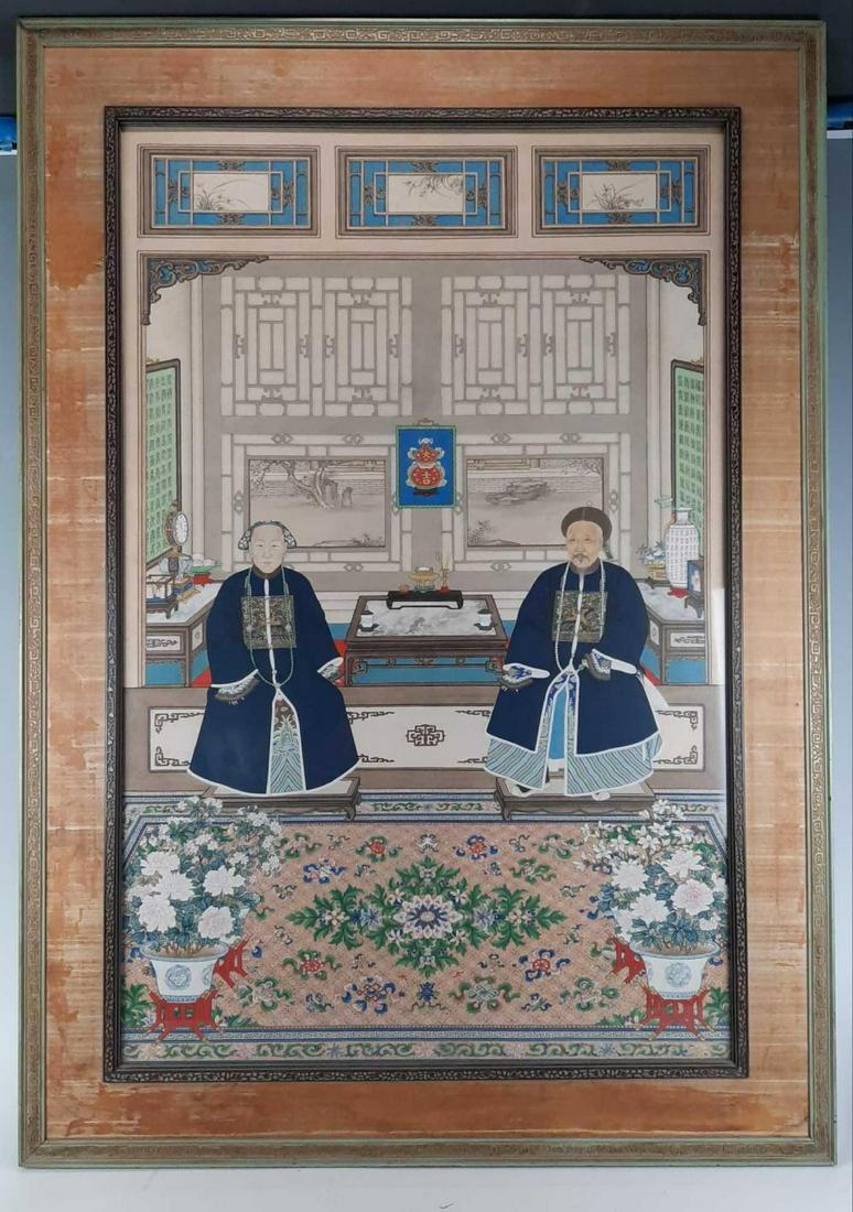 Fine Quality Large Chinese Ancestor Portrait, Qing (1 of 16)