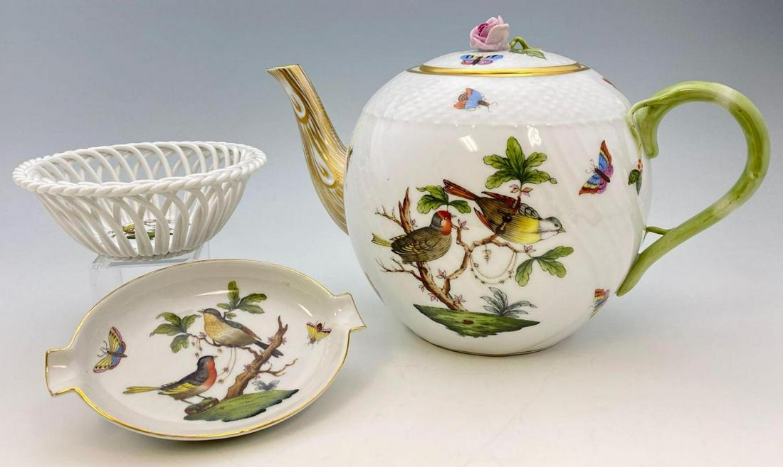 4 Pieces of Herend Hand-Painted Porcelain (1 of 16)