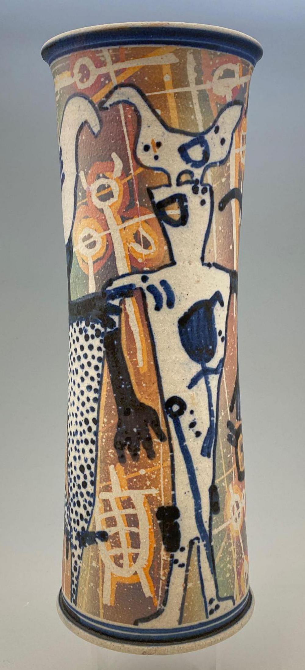 Fine Danish Modern Art Pottery Vase, Signed (1 of 6)