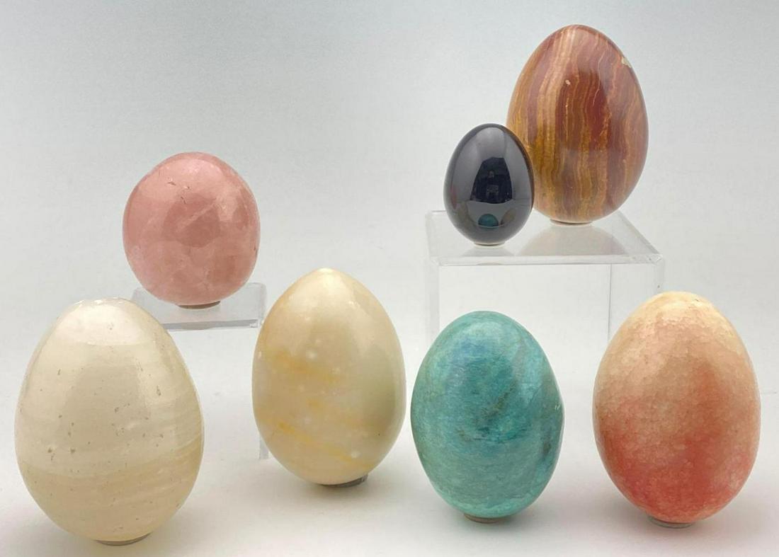 7 Semi Precious Stone Eggs (1 of 10)