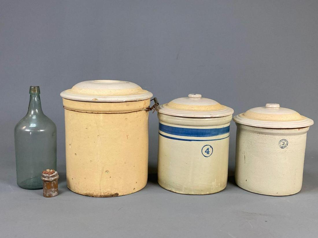 8 Piece Crock and Jug Lot (1 of 9)
