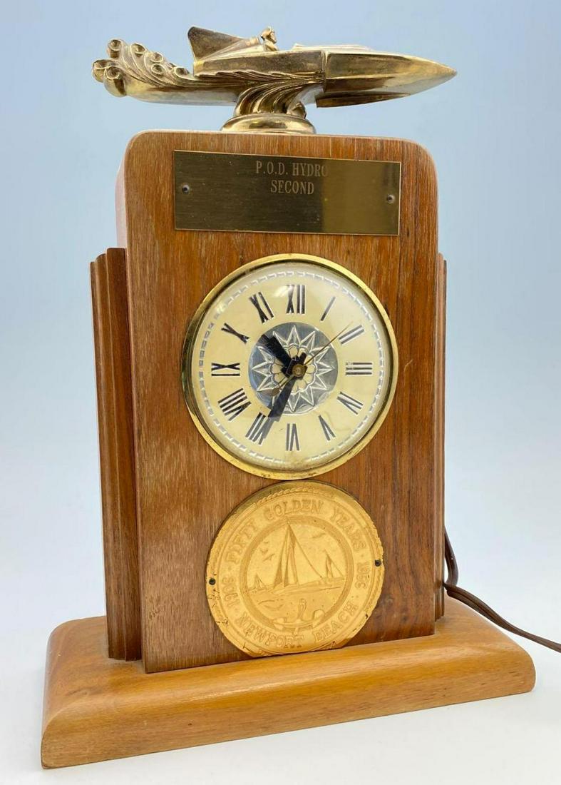1956 Newport Beach Boat Racing Trophy Clock (1 of 8)