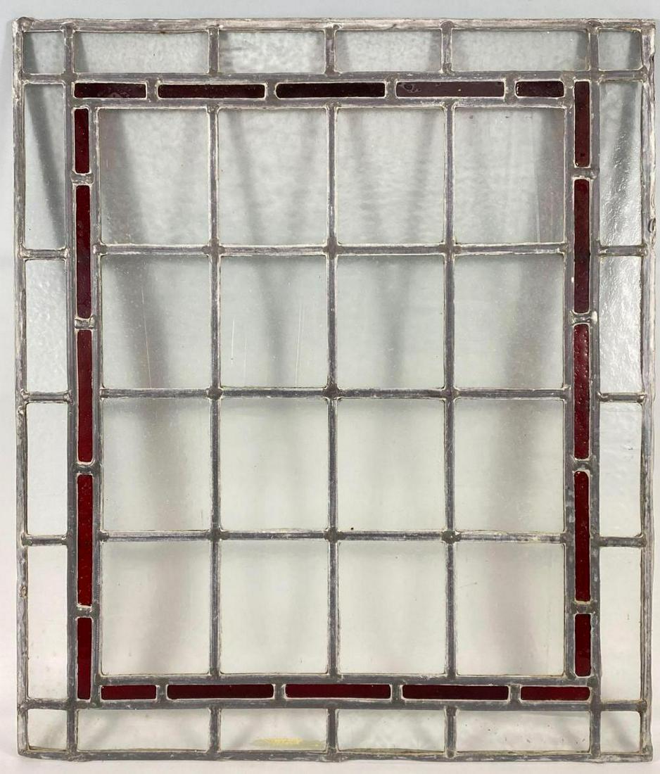 4 Older Stained Glass Windows with Ruby Red accent (1 of 10)