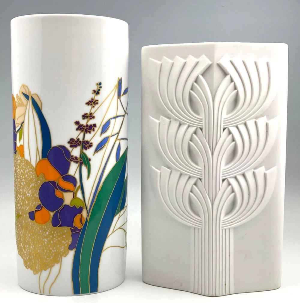 Two Mid Century Modern Rosenthal Porcelain Vases, One (1 of 11)