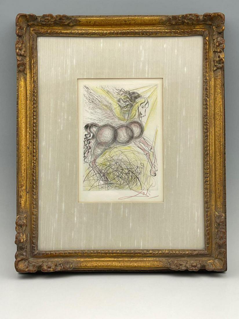 After Salvador Dali Lithograph of Horse, Hand Signed (1 of 7)