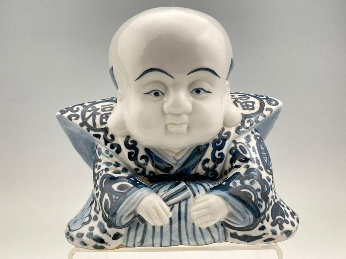 Chinese Blue and White Porcelain Buddha (1 of 11)