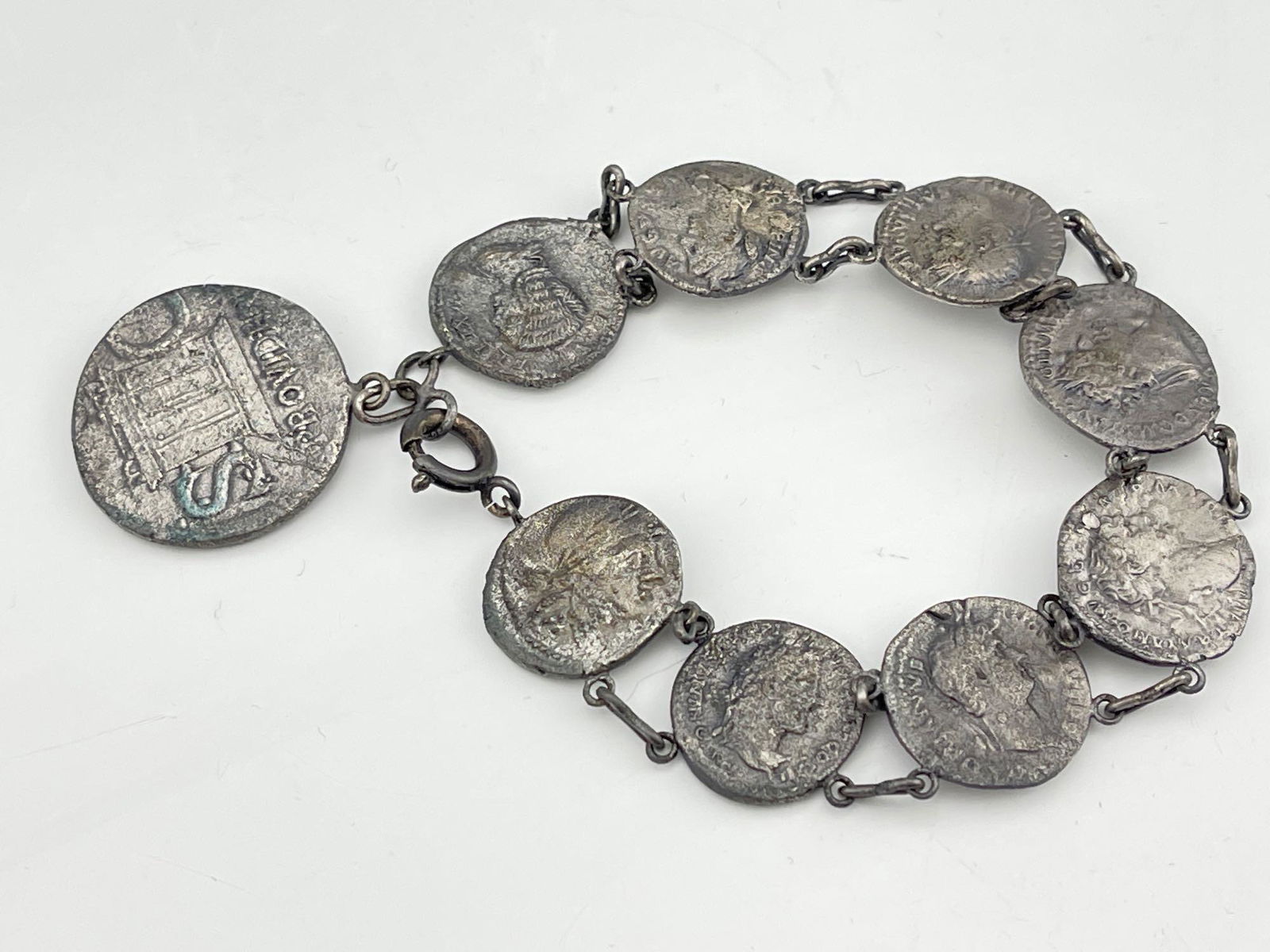 Roman Coin Silver Bracelet (1 of 8)