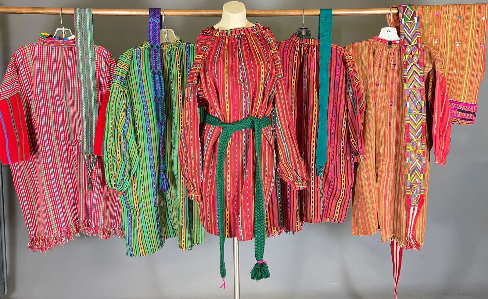 11 Vintage Mesoamerican Textiles including 5 long (1 of 14)