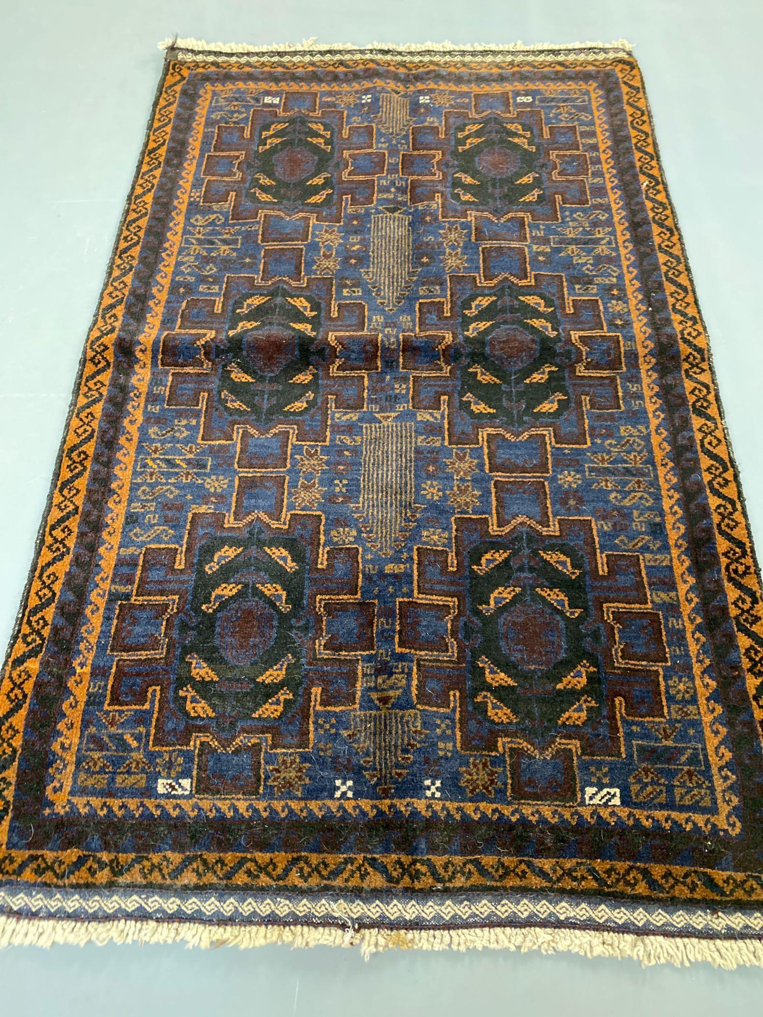 Vintage Afghan Balouch Wool Rug (1 of 10)