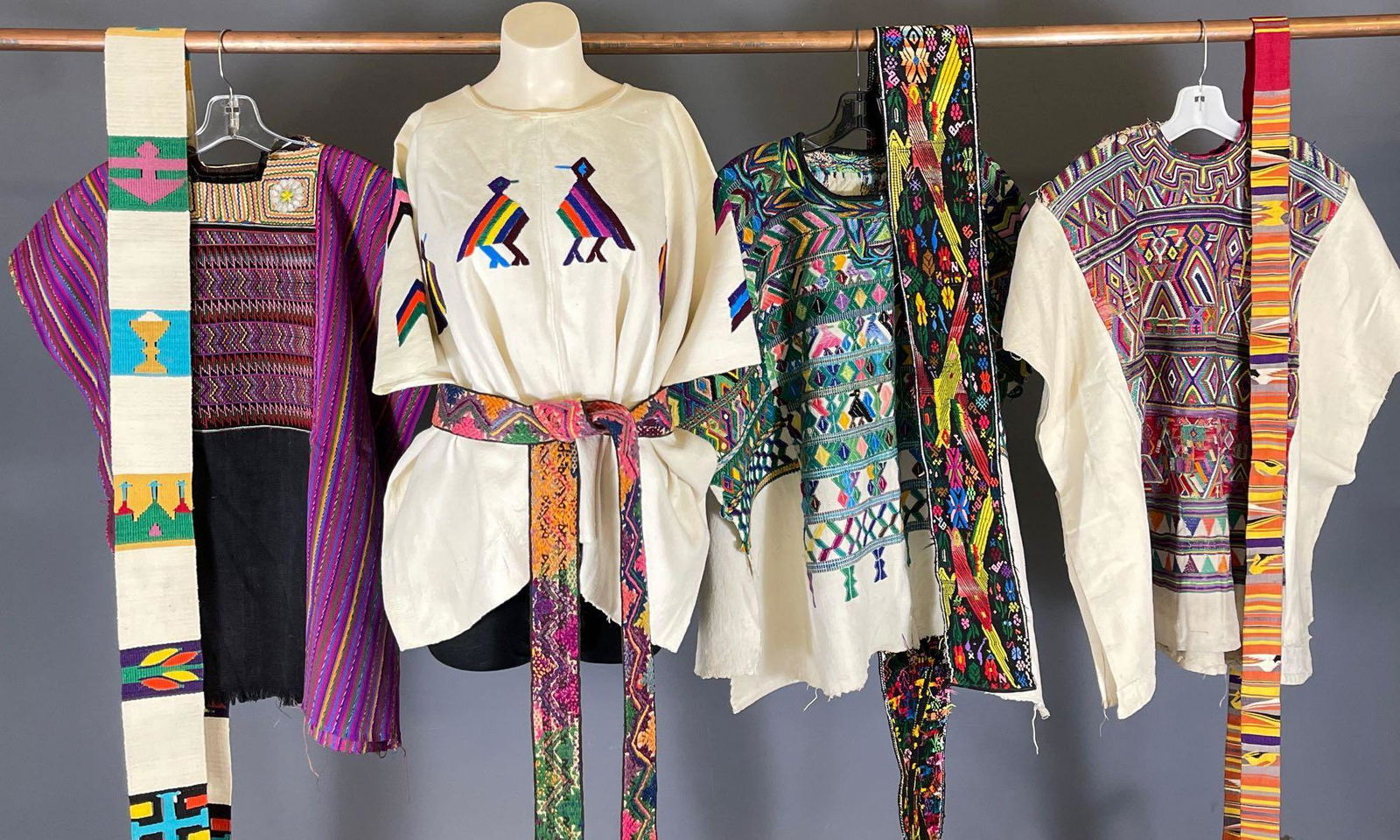 8 Vintage Guatemalan Mesoamerican Textiles (1 of 15)